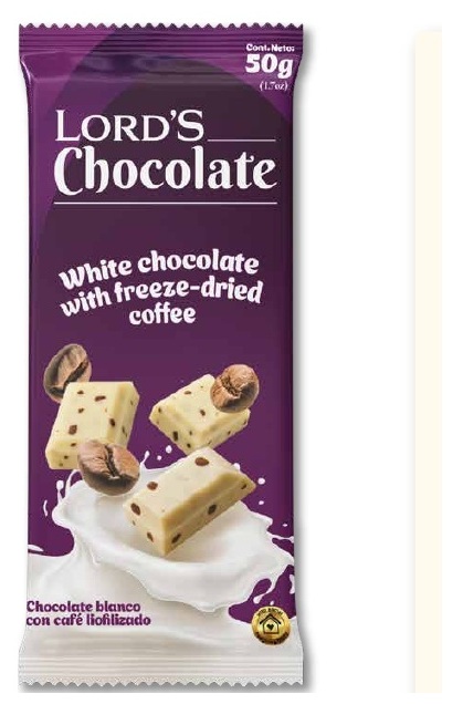 White Chocolate with Freeze-Dried Coffee — Lord's Chocolate